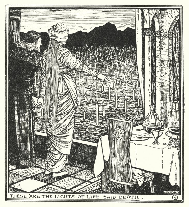 死神说："这些是生命之光"（Litho）。 作者 亨利·正义·福特