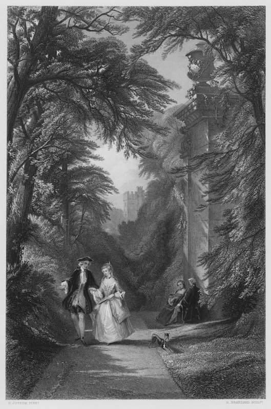 The Noon-Day Walk, from the picture in the Royal Collection (engraving) 作者 亨利·尤瑟姆