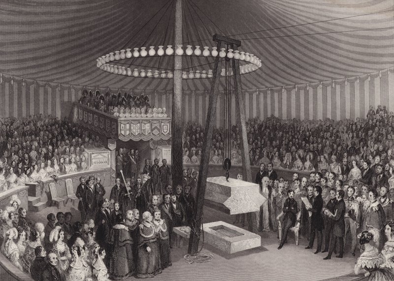 Ceremony of laying the first stone of the New Royal Exchange by Albert, Prince Consort, City of London 作者 亨利·梅尔维尔