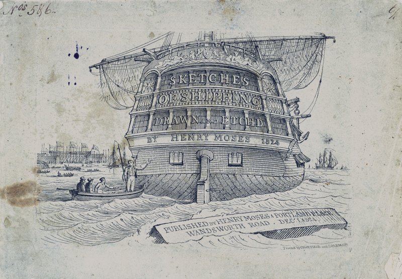 封面为Henry Mosess Sketches of Shipping 作者 亨利·摩西