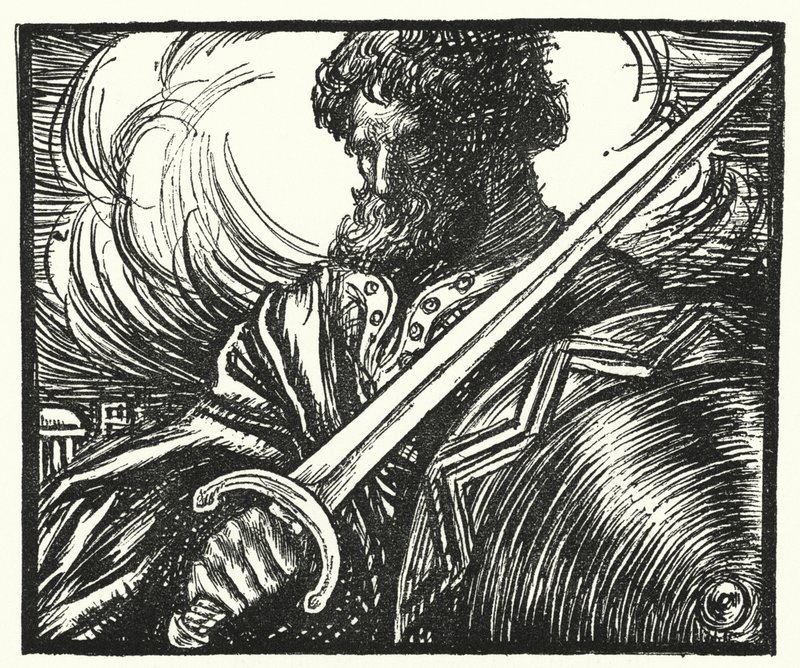 马修·阿诺德的诗：罗马的阿拉里克（版画） 作者 亨利·奥斯波瓦特