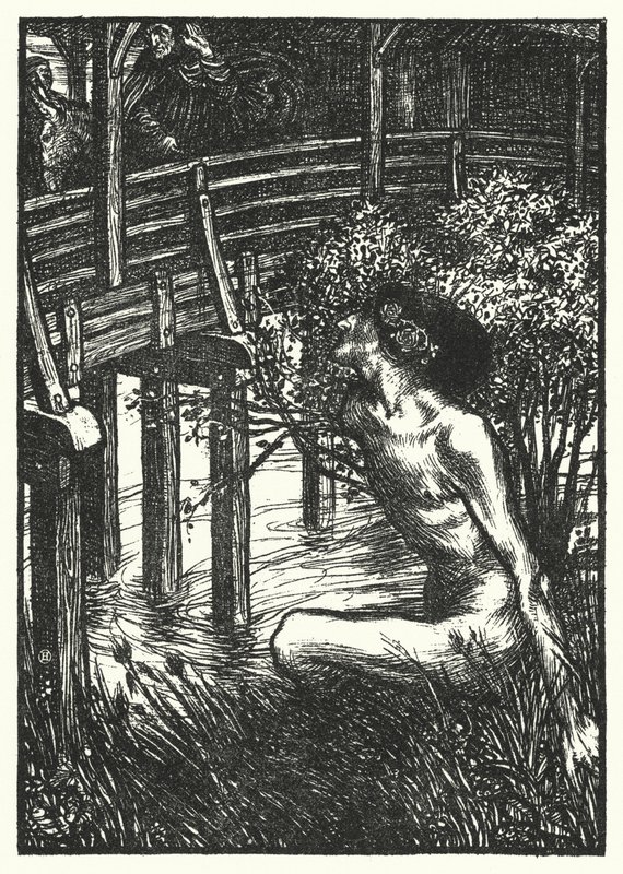 马修·阿诺德的诗：The Neckan（版画） 作者 亨利·奥斯波瓦特
