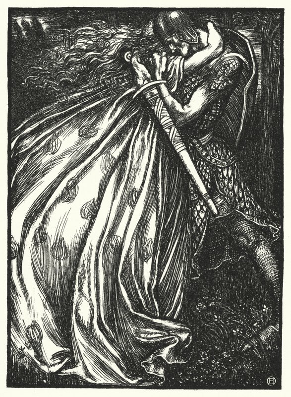 Matthew Arnold poem: Tristram and Iseult (engraving) 作者 亨利·奥斯波瓦特