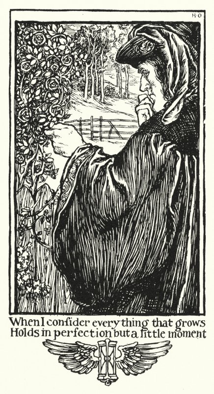 莎士比亚十四行诗，十四行诗（石版画） 作者 亨利·奥斯波瓦特