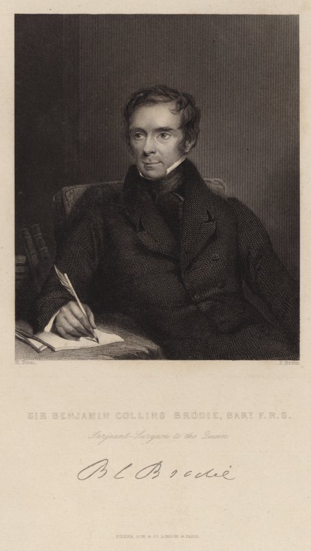 Benjamin Collins Brodie爵士的肖像 作者 亨利厅