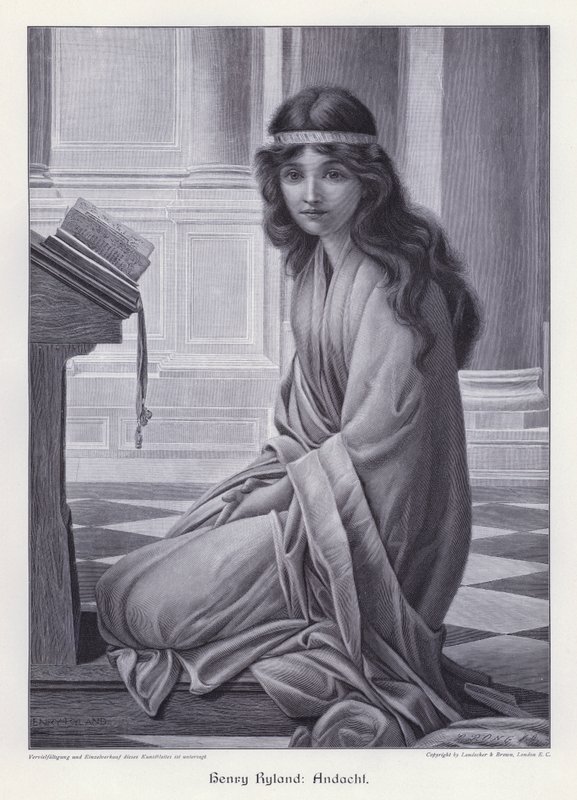 Prayer (engraving) 作者 亨利·莱兰德