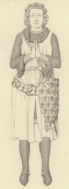 Charles Compte D？Etampes的肖像，1336年 作者 亨利·肖