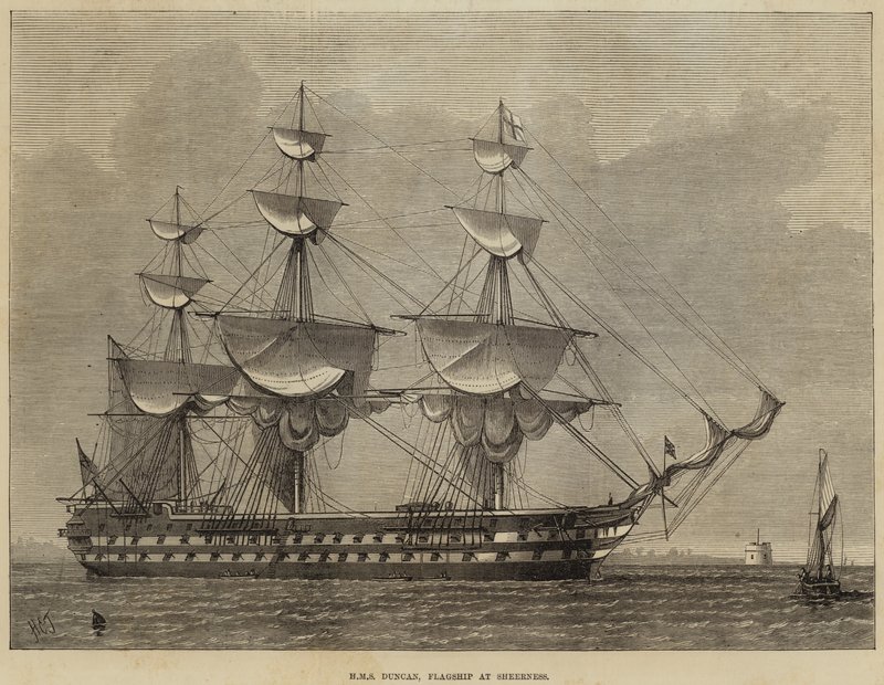 HMS Duncan，Sheerness旗舰店 作者 亨利·斯佩农·托泽