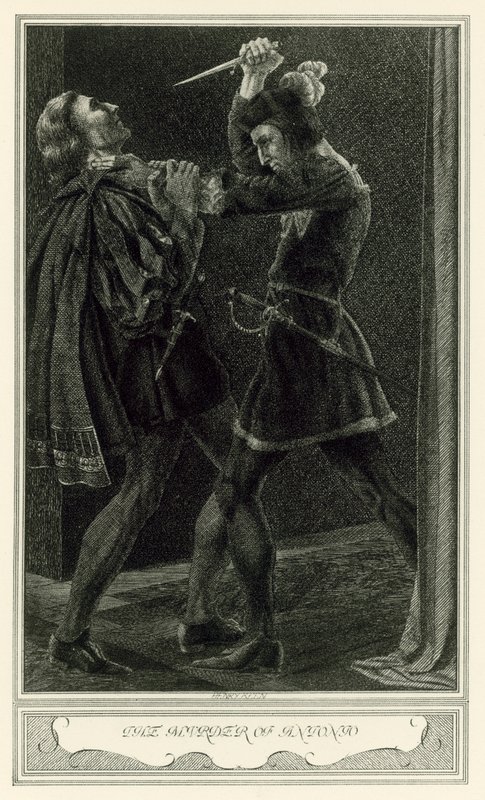 The Duchess Of Malfi by John Webster: The Murder of Antonio (litho) 作者 亨利·韦斯顿·基恩