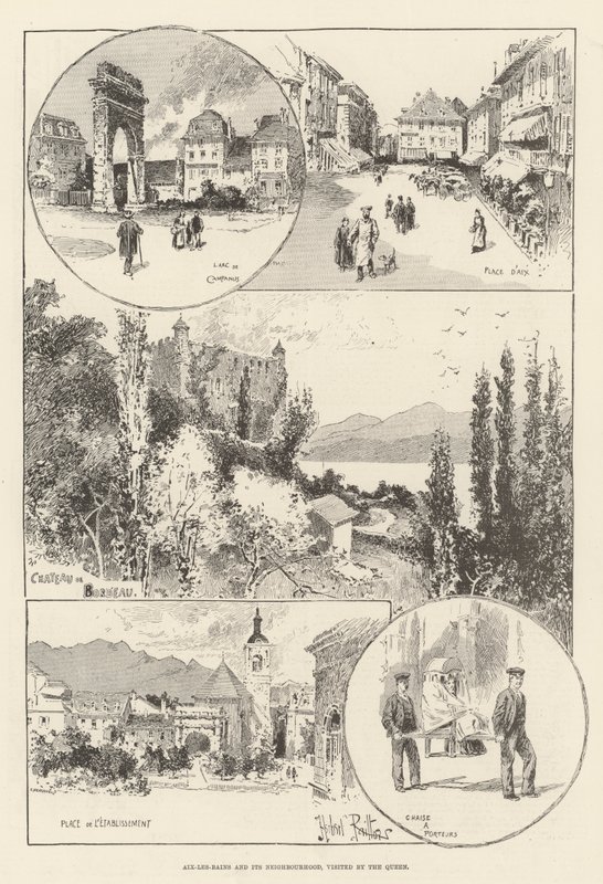 Aix-les-Bains及其邻里，由女王访问 作者 赫伯特·雷顿
