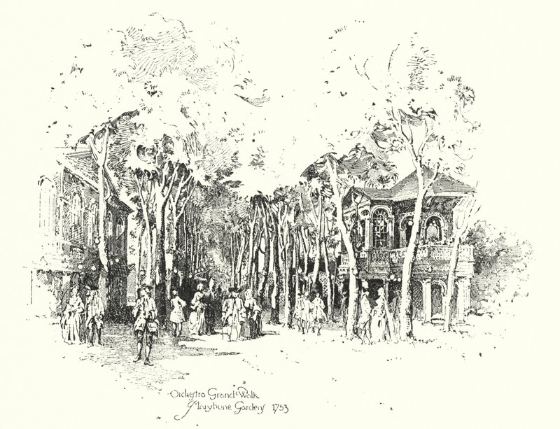 Orchestra Grand Walk, Marylebone Gardens 作者 赫伯特（后）雷尔顿