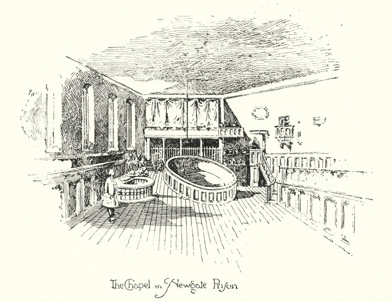 The Chapel, Newgate Prison, London (litho) 作者 赫伯特（后）雷尔顿