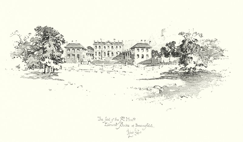 The seat of Edmund Burke, Beaconsfield (litho) 作者 赫伯特（后）雷尔顿