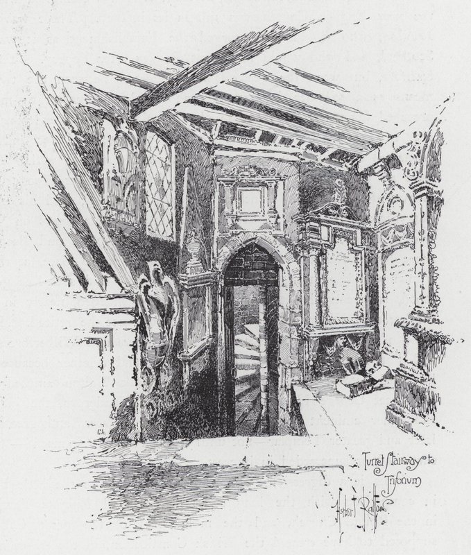 Turret Stairway to Triforium (engraving) 作者 赫伯特（后）雷尔顿