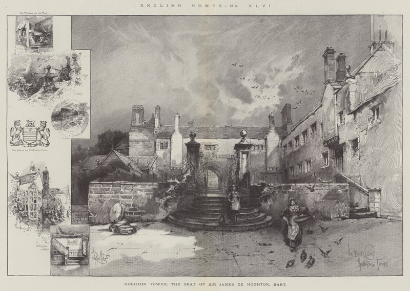 Hoghton Tower，James de Hoghton爵士的座位，Baronet 作者 赫伯特·雷顿