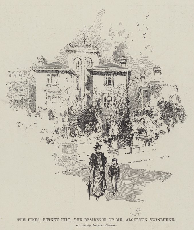 Pines，Putney Hill，Algernon Swinburne先生的住所 作者 赫伯特·雷顿