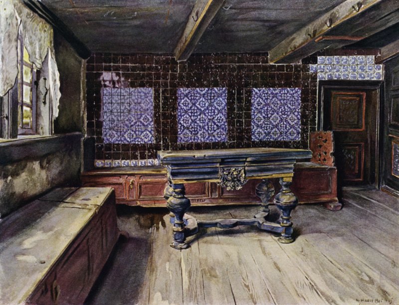 位于汉堡附近的Neuengamme的E Harden House的大厅 作者 赫尔曼·海斯（Hermann Haase）