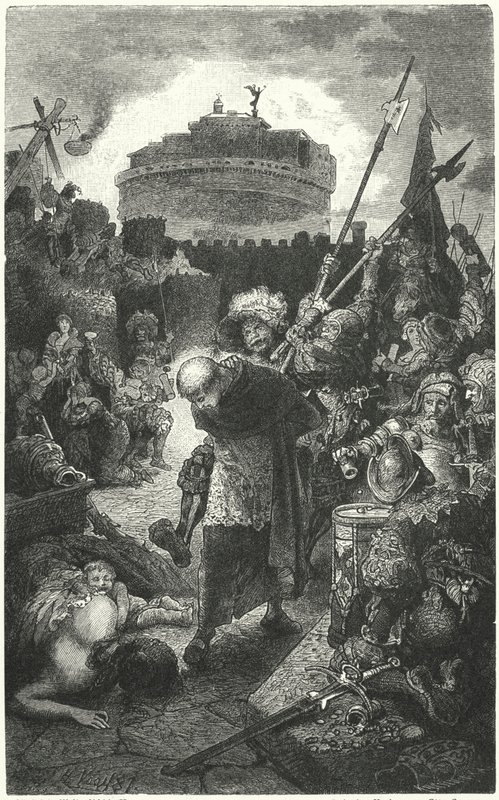 德国Landsknechts在1527年掠夺罗马 作者 赫尔曼·沃格尔