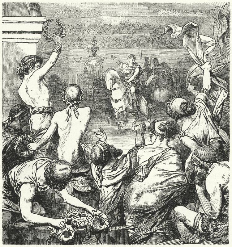 提图斯·弗拉米修斯（Titus Quinctius Flaminius）宣称希腊各州的自由，公元前196年 作者 赫尔曼·沃格尔