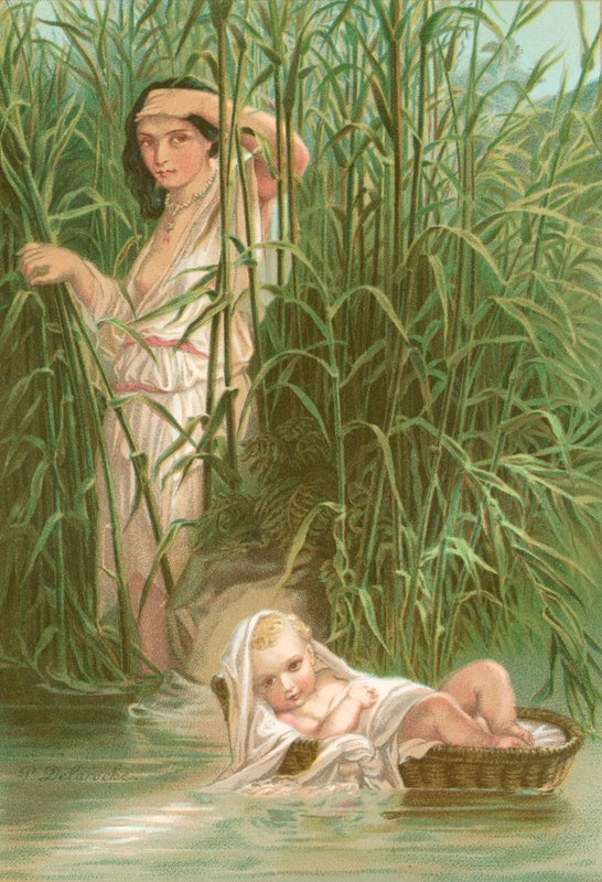 米丽亚姆和摩西 作者 希波吕特·德拉罗什（Hippolyte Delaroche）