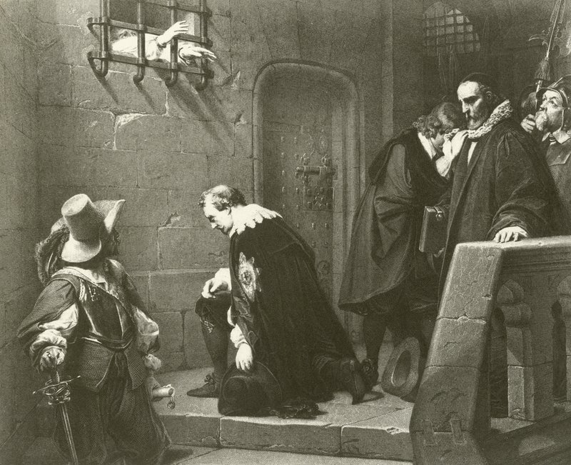 斯特拉福德之死（凹版） 作者 希波吕特·德拉罗什（Hippolyte Delaroche）