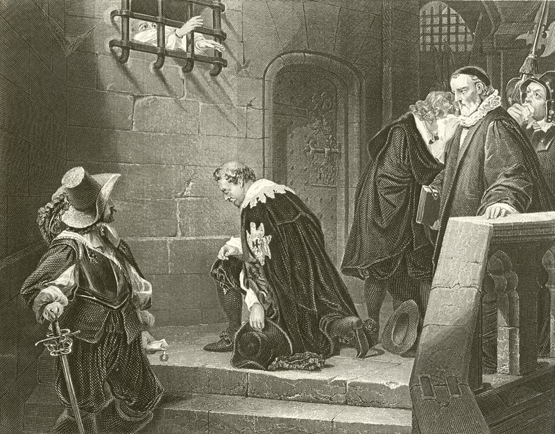 斯特拉福德伯爵将要执行死刑 作者 希波吕特·德拉罗什（Hippolyte Delaroche）
