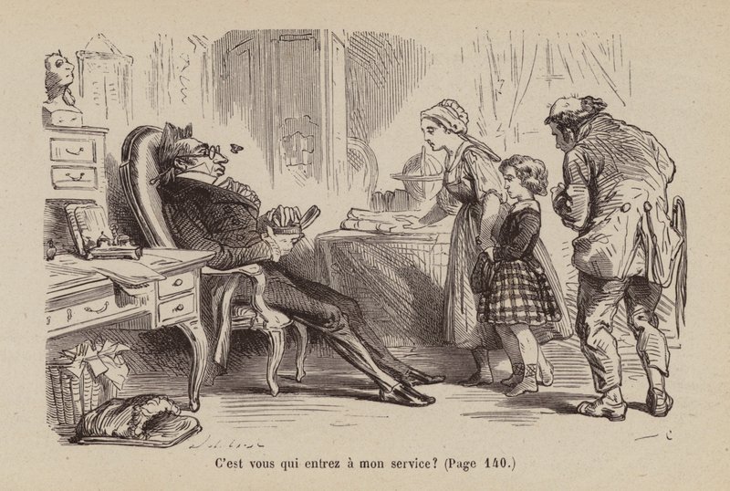 Un Bon Petit Diable》插图（雕刻） 作者 贺拉斯（后）卡斯特利