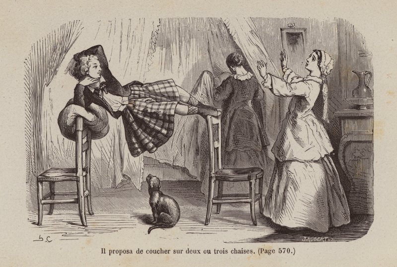 Un Bon Petit Diable》插图（雕刻） 作者 贺拉斯（后）卡斯特利