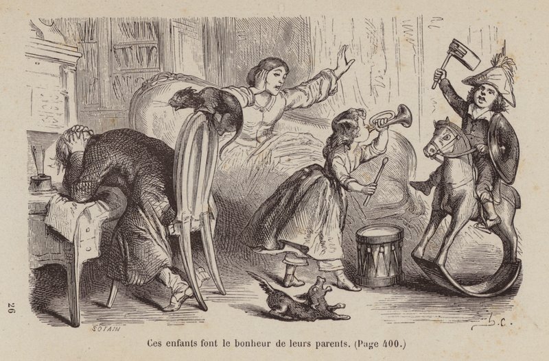 Un Bon Petit Diable》插图（雕刻） 作者 贺拉斯（后）卡斯特利