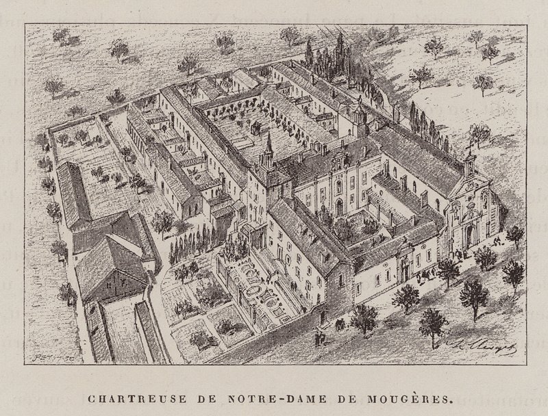 Chartreuse De Notre-Dame De Mougeres（雕刻） 作者 休伯特·克莱格（Hubert Clerget）