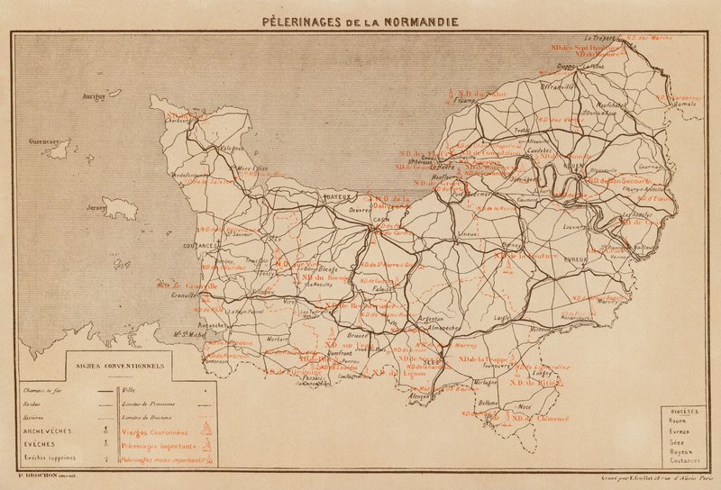 Pelerinages De La Normandie（彩色印刷版） 作者 休伯特·克莱格（Hubert Clerget）
