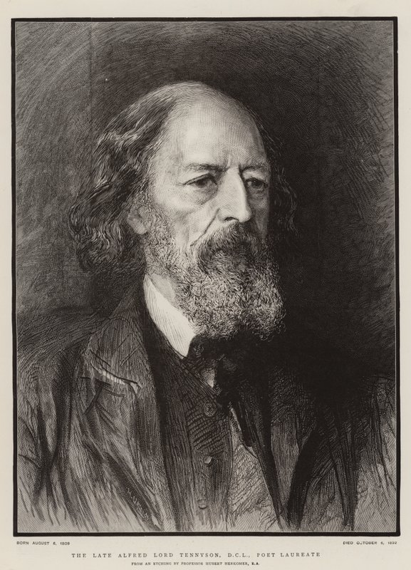 已故的Alfred Lord Tennyson，DCL，诗人桂冠 作者 休伯特·冯·赫科默