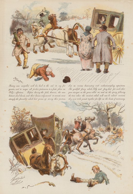 两个Jolly Postboys（chromolitho）的爱与嫉妒 作者 休·汤姆森
