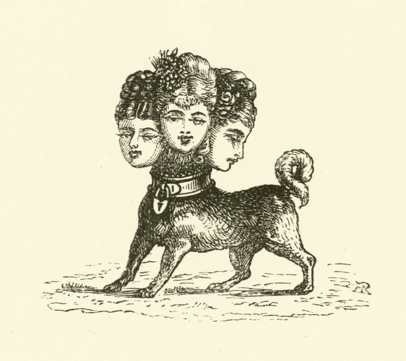 女性地狱犬（雕刻） 作者 休·罗利（Hugh Rowley）