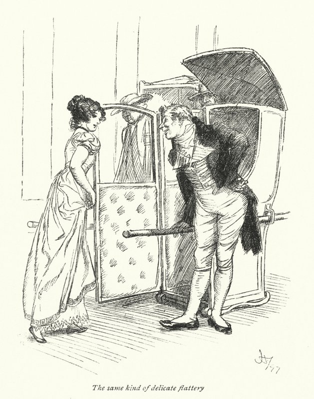 Illustration for Northanger Abbey by Jane Austen (litho) 作者 休·汤姆森