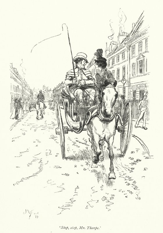 Illustration for Northanger Abbey by Jane Austen (litho) 作者 休·汤姆森