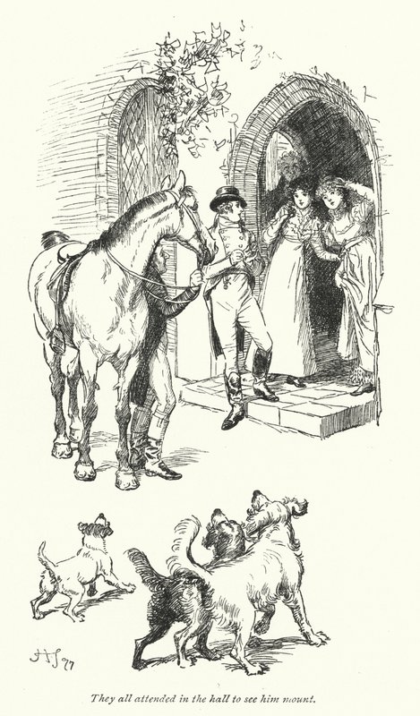 Illustration for Northanger Abbey by Jane Austen (litho) 作者 休·汤姆森
