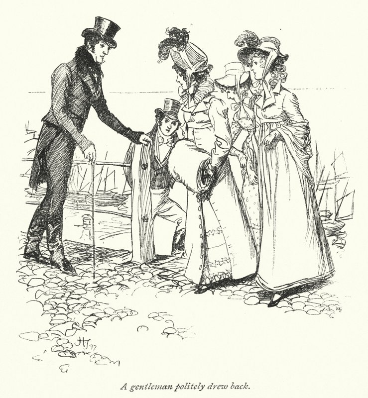 Illustration for Persuasion by Jane Austen (litho) 作者 休·汤姆森