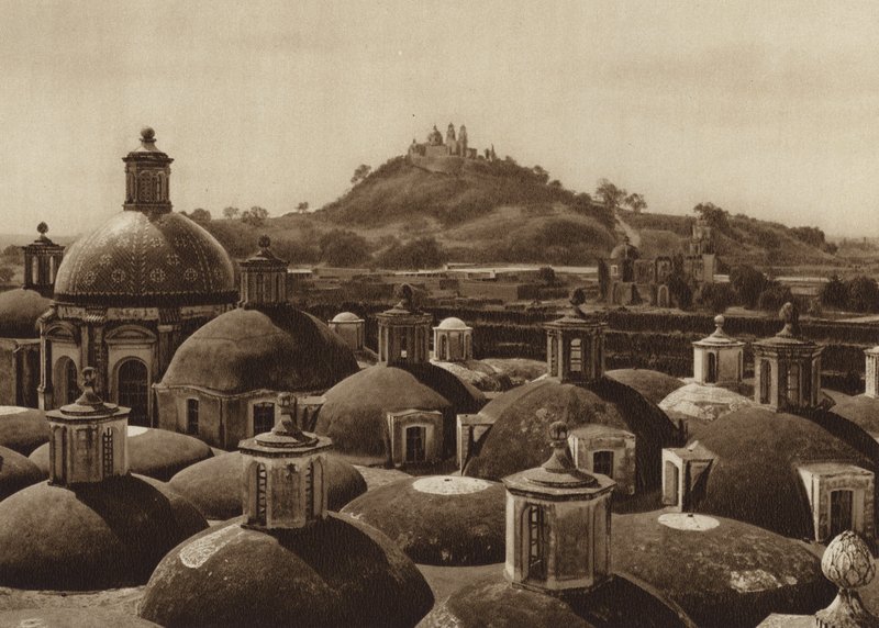 墨西哥：Piramide de Cholula（黑白照片） 作者 雨果·布雷默