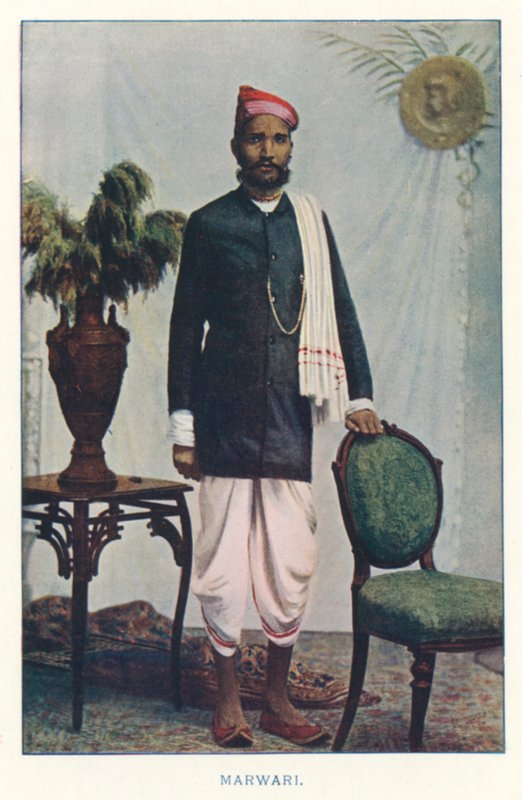 Indian Natives: Marwari (coloured photo) 作者 印度摄影师