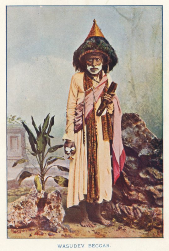 印度原住民：Wasudev Beggar（彩色照片） 作者 印度摄影师