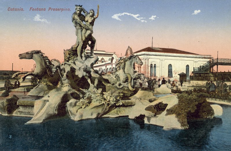 卡塔尼亚，意大利，Fontana Proserpina 作者 意大利摄影师