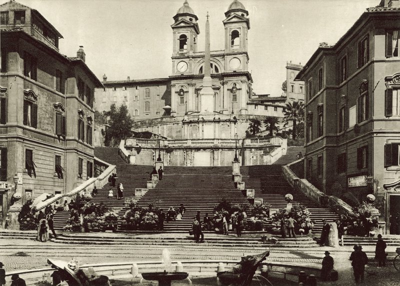 Trinita dei Monti教堂 作者 意大利摄影师