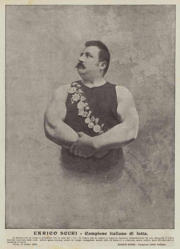 Enrico Scuri，意大利斗争冠军 作者 意大利摄影师