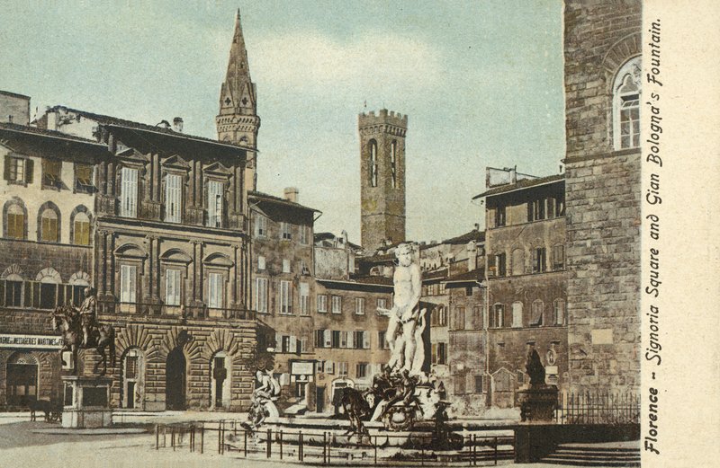 佛罗伦萨，意大利，Piazza Signoria 作者 意大利摄影师