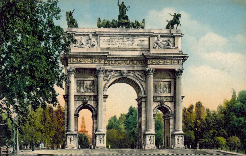 米兰 / Milan: Arco della Pace（彩色照片） 作者 意大利摄影师