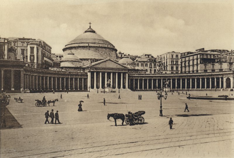 Naples: Chiesa S Francesco Di Paola (b/w photo) 作者 意大利摄影师