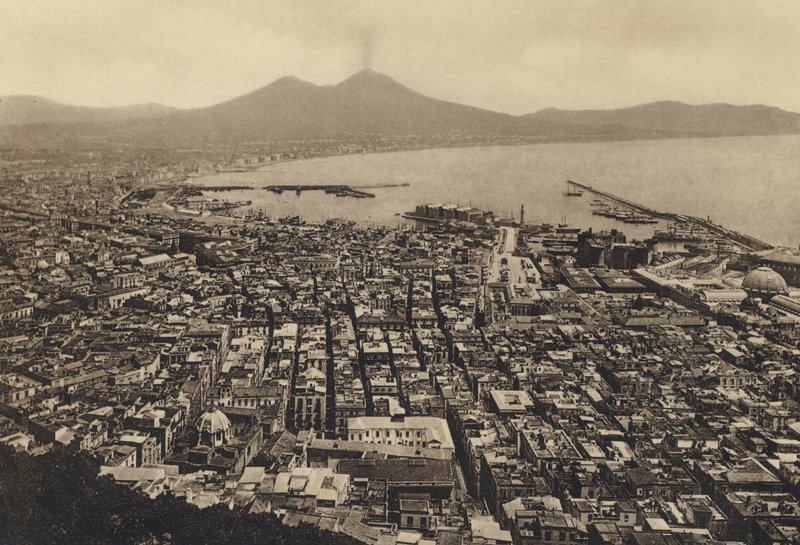 Naples: Panorama Da S Martino (b/w photo) 作者 意大利摄影师
