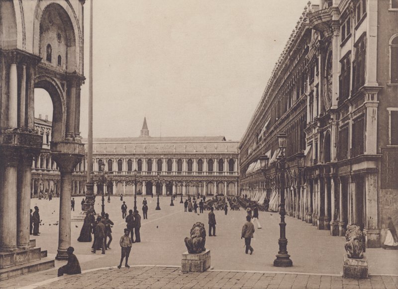 Piazza S Marco Dai Leoncini（黑白照片） 作者 意大利摄影师