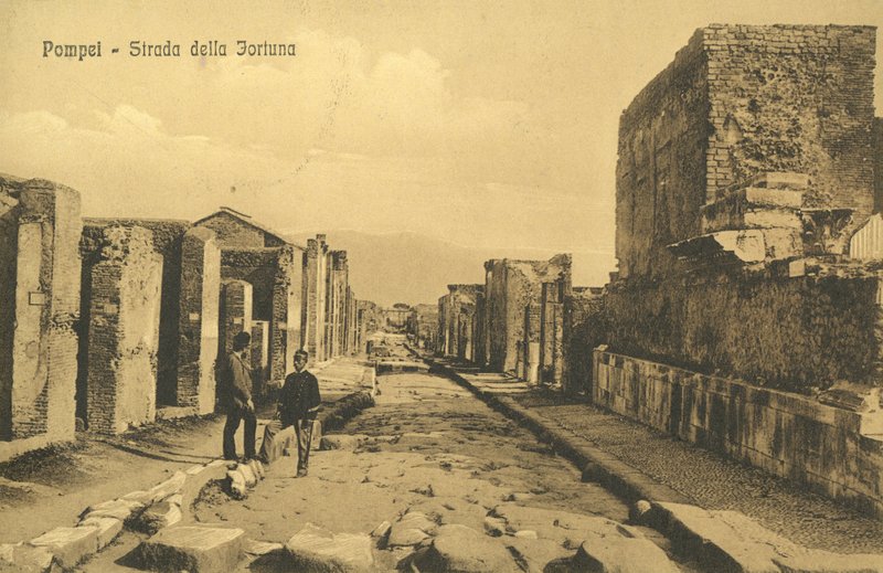 庞贝城，意大利，Strada Della Fortuna 作者 意大利摄影师